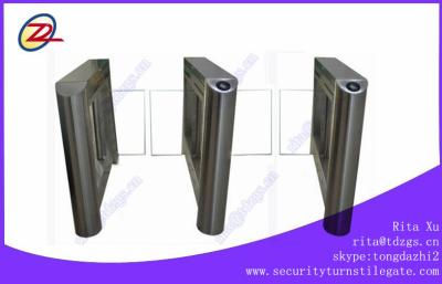 China TCP / IP RFID Reader Speedgate Turnstile Waist High Turnstile Sunscreen for sale