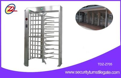 China RFID Flexible Full Height Turnstile Gate Single Door 304 Stainless Steel Access Control System for sale