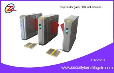 China Dc Motor Flap Barrier Turnstile Remote Control 30 - 40 Person / Min  Passing Speed for sale