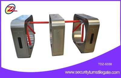 China Automatic Waist High Turnstiles with Three Pod Turnstyle for Bar Code Card for sale