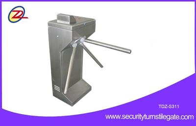 China Button Tripod Turnstile Entry Systems Automatic Coin Operated 510mm Brake Rod Length for sale