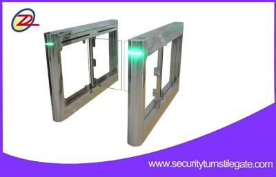 China OEM Retractable RFID Glass Swing Gate Barrier Gate for Access Control System for sale