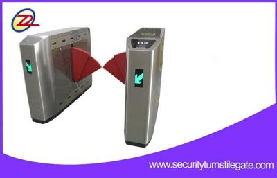 China Fitness Center Flap Barrier Turnstile 1200 Meters Distance With 304stainless Steel Material for sale