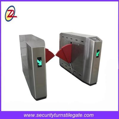 China Pedestrian Flap Barrier Gate , Automatic Waist Height Turnstile Entry Systems for sale