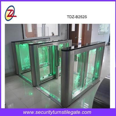 China Double Channel Speed Gate Turnstile RFID Card For Office Building Automatic Turnstile for sale