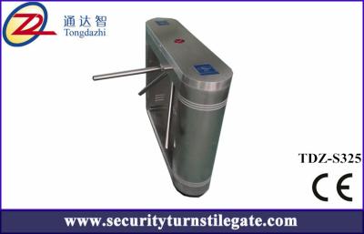 China Automatic ESD Bridge Tripod Turnstile Gate 30 Persons / Min Revailing Speed for sale