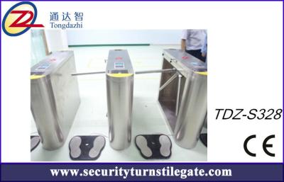 China Waist High Turnstiles Pedestrian Barrier Gate 304 Grade Stainless Steel for sale