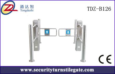 China High Speed Swing Supermarket Turnstiles with round pillar , CE certification for sale