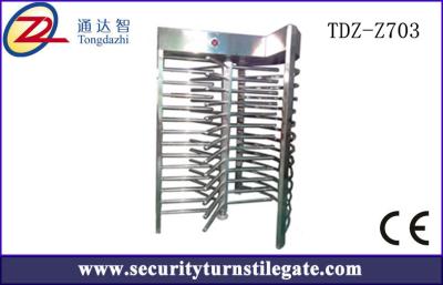 China RFID Single Full Height Turnstile Access Control , security Mechanical Turnstile , low noise for sale