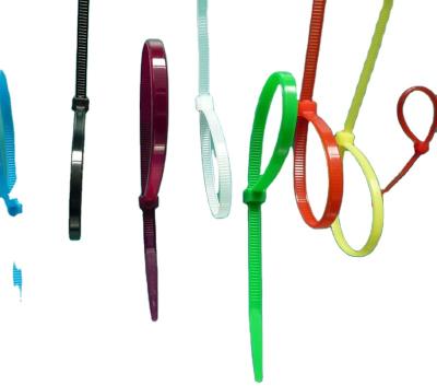 China Self-locking Nylon 66 Self Locking Cable Tie Customized Durable Plastic Zip Ties Cable Tie Wraps for sale