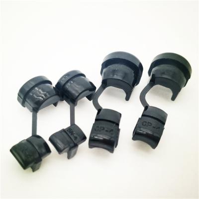 China Cable Secured 6P3-4 Round Wire Electrical Grommets Plastic Bushing Clamp elect. for sale