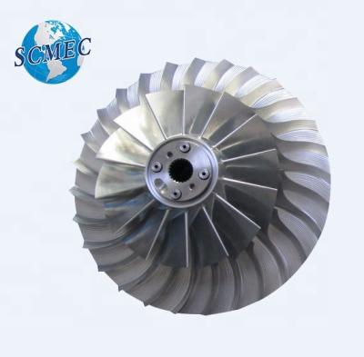 China Aluminum And Titanium Alloy Diesel Locomotive Impeller For Turbocharger for sale
