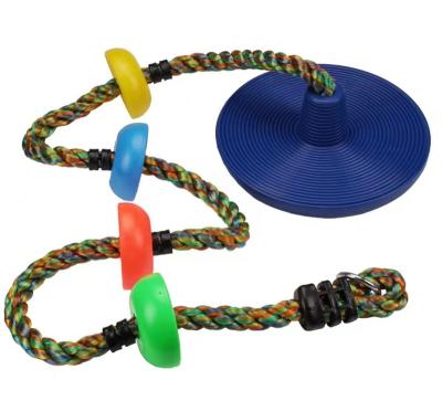 China Over 3 Years Old Kids Climbing Rope With Plastic Knot For Kids 12 Ft Disc Tree Tire Saucer Swing Outdoor Playground Climbing Rope for sale