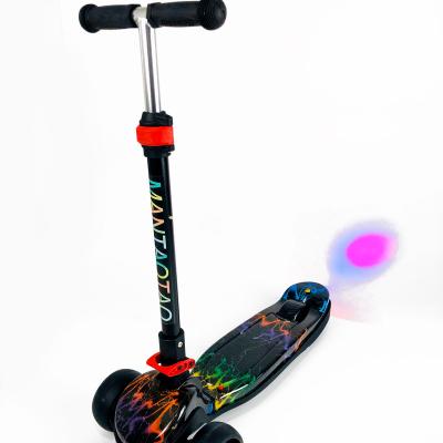 China New Youth Folding Scooter Spray Jet Scooter Led Light Music Scooter 3 Wheels For 2-14 Years Old Kids for sale