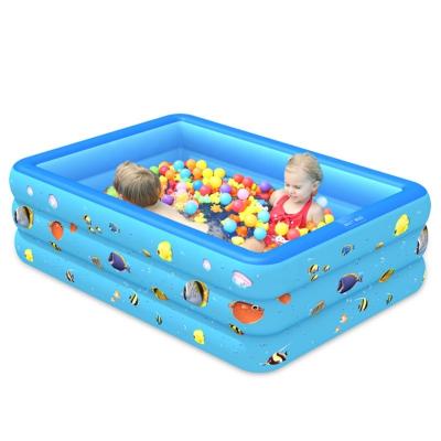 China Inflatable Water Entertainment Big Kids Swim Float Pools Beds Kiddie Pools Family Swim Mattress Swim Center For Toddlers Babies Kids Adults for sale