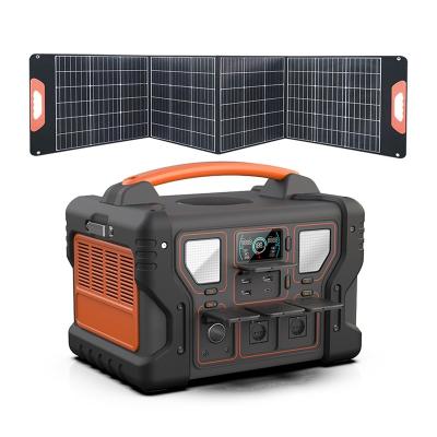 China 700W 110V 220v Camping Power Bank Supply Battery Holder Wireless Home Solar System Portable Charging Station for sale