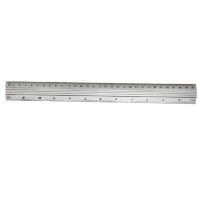 China Double 30cm METAL Good Quality Gifts Promotional Side Ladder Aluminum Ruler for Office and School for sale