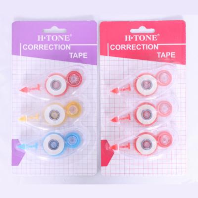 China School Office Stationery Promotion Student Stationery Supplies Colored Cheap Patch Tape Hot Selling Decorative Office Patch Tape Set 3pcs for sale