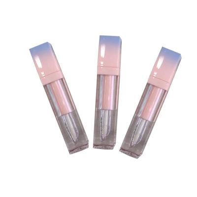 China Beauty gradient 5g makeup square ramp cosmetics custom blam pink lip plastic tube/plastic bottle/cosmetic packaging for beauty for sale