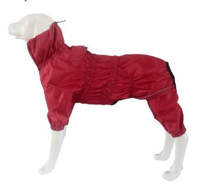 China ASMPET Durable All Weather Outdoor Dog Raincoat With 4 Legs For Large Dog for sale