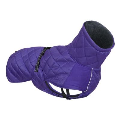 China Asmpet Y2025H Sustainable Purple Heavy Duty Winter Dog Clothes With Harness For Dogs for sale