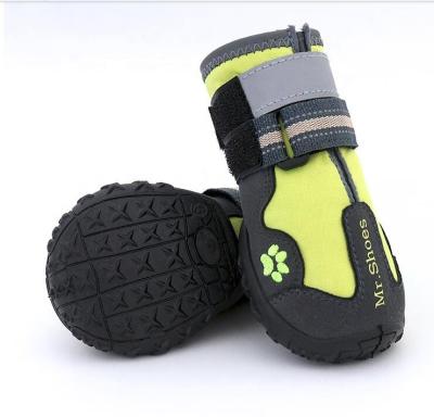 China Asmpet Sustainable Outdoor Sports Dog Shoes Winter Dog Boots With Rubber Sole For Dog for sale