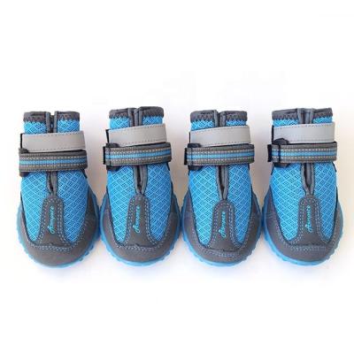 China Durable Outdoor Sports Dog Shoes , Breathable All Weather Mesh Dog Boots for sale