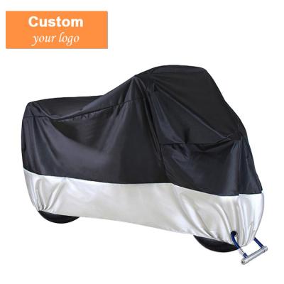 China Warterproof.UV Defense.snow Protection All Season Outdoor Waterproof Sun For Bike 210D Polyester Rain Cover Motorcycle Bicycle Dustproof Cover for sale