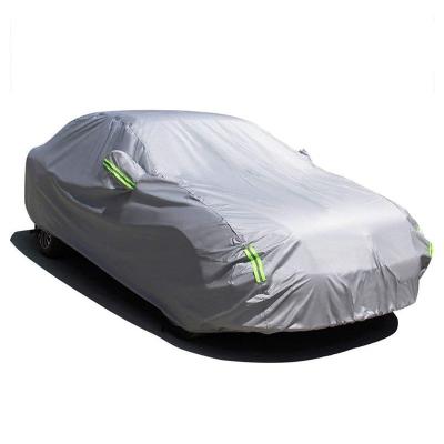 China PVC Car Cover Dustproof Coated Car Cover Prevent Heat Sun Rain Snow Cold Auto Cover Half for sale