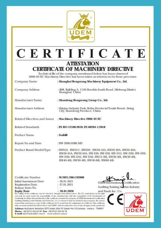 CE - Shandong Hengwang Group Co., Ltd.