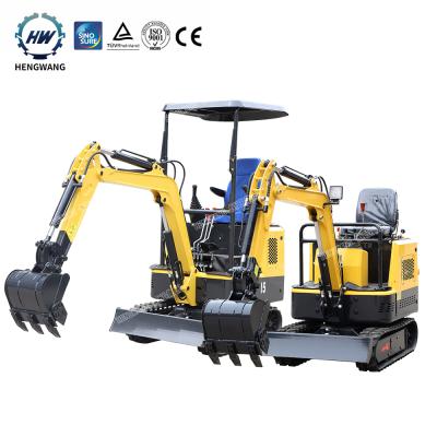 China Machinery Repair Shops 1.5ton Brand New Mini Excavator Compact Excavator 1500 Kilograms Mini Crawler Excavator With Joysticks for sale