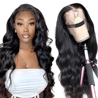 China Silky Straight Wave Lace Front Human Hair Wigs Body Wave 13x4 HD Lace Frontal Wig Pre Plucked With Baby Hair Brazilian Hair Wigs for sale