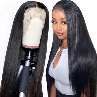 China Silky Straight Wave Lace Front Wigs Human Hair Straight Remy Hair Wigs For Color Women Destiny Brazilian Virgin Lace Frontal 150% Wig for sale