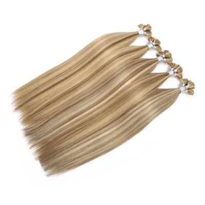 China Real Retail Alibaba Straight Virgin Russian European Keratin Hair Extensions 22inch Flat Wave Tip Hair Extensions Remy Remy Hair Extensions for sale