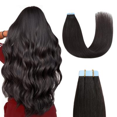 China Double Wave Silky Straight Straight Remy Hair Extensions Tape In Seller Virgin Straight Natural Human Bone Tape Hair Extension Manufacturers for sale