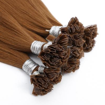 China Hot Sales High Quality Pre Bonded Keratin Hair Extensions Flat Bond Remy Hair Extensions Straight Tip Flat Hair Extensions for sale