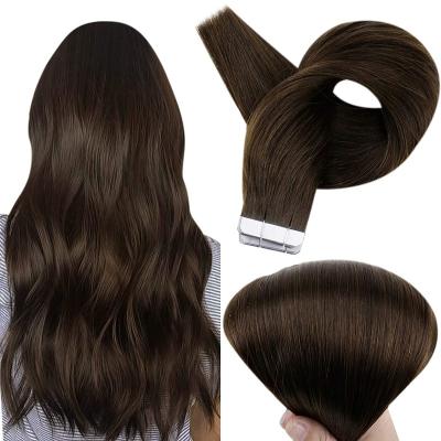 China Factory 40pcs/100g High Quality Single Doner Remy Double Drawn Hair Straight Cuticle Aligned Tape In Extensions For Women for sale