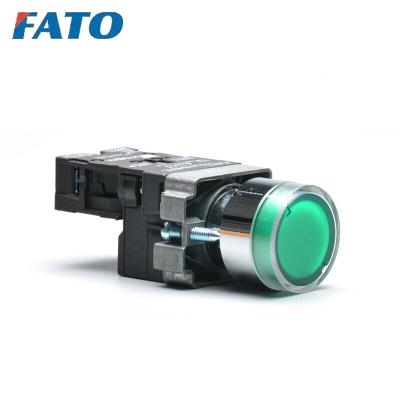 China FATO Direct Type Through-resistor BA9s 130V Blub 220V Push Button With Light, Button Switch With Lamp CB2-EW3171 for sale