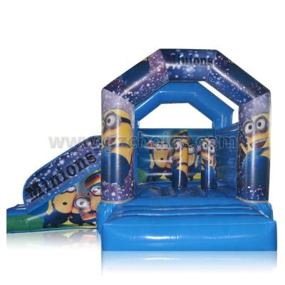 China Cheap Outdoor Entertainment 2018 Air Bouncer Outdoor Popular Inflatable Trampoline Kids Inflatable Bouncer Slide for sale