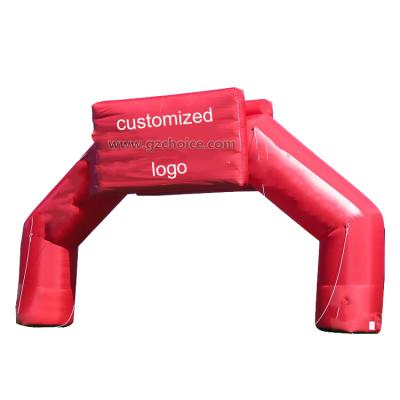 China Factory Wholesale Popular Inflatable Red Inflatable Arch Advertising Entrance Entrance Running Arch Customized Size for sale