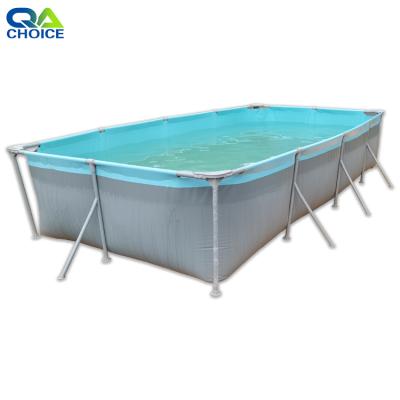 China Water Fun Sets China Swimming Pools Commercial Ground PVC Frame Home Outdoor Water Pool for sale