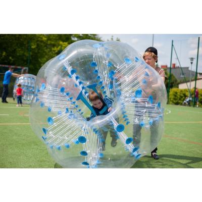 China Toy China Zorb Endeavor Football PVC TPU Inflatable Big Body Anti Bouncing Bouncy Bubble Balls Toys for sale