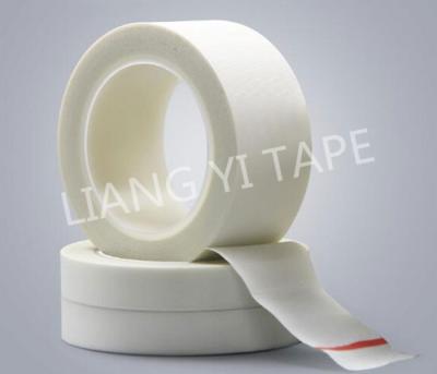 China Silicone Adhesive white Glass Fabric Tape for motor , 0.18-0.22 mm Thick Electrical Insulation Tape for sale