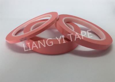 China Flame Retardant Pink Transformer Insulation Tape With Polyester PET Film for sale