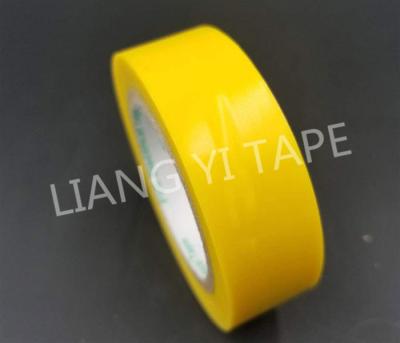 China Yellow Rubber Adhesive Electrical PVC Insulation Tape 0.10mm - 0.22mm Thickness for sale