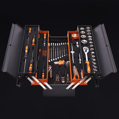 China Hot Selling Portable Repair Tool Case 77 Pieces Hand Hold Safety Home Car Tool Kit for sale