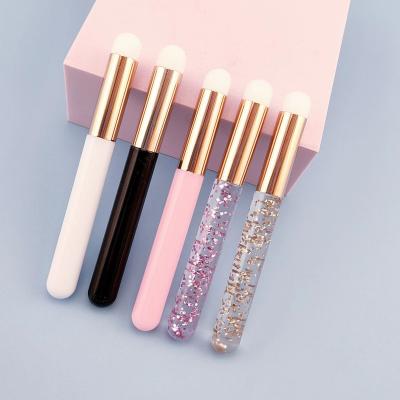 China Round Head Lip Brush Grafted Smudge Eyelash Foam Cleansing Brush Brush for sale