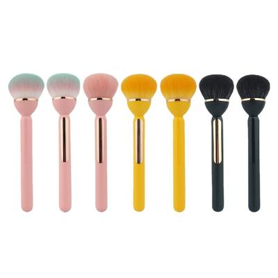 China Luxury Soft Single Brushes Logo Makeup Blusher Brush Private Smudge Brush Powder for sale