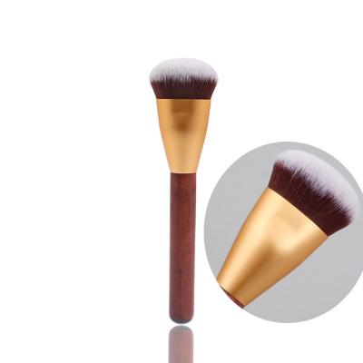 China Beauty Care Makeup Factory Logo Wood Handle Soft Apply Custom Face Mask Brush Base Blush Simple Makeup Brush for sale