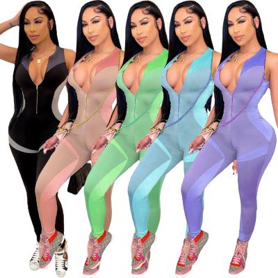 China Fashional QUICK DRY Custom Printed Spring Long Sleeve Overalls Set Elegant Women Long Sleeve One Piece Overalls For Women Long Sleeve for sale